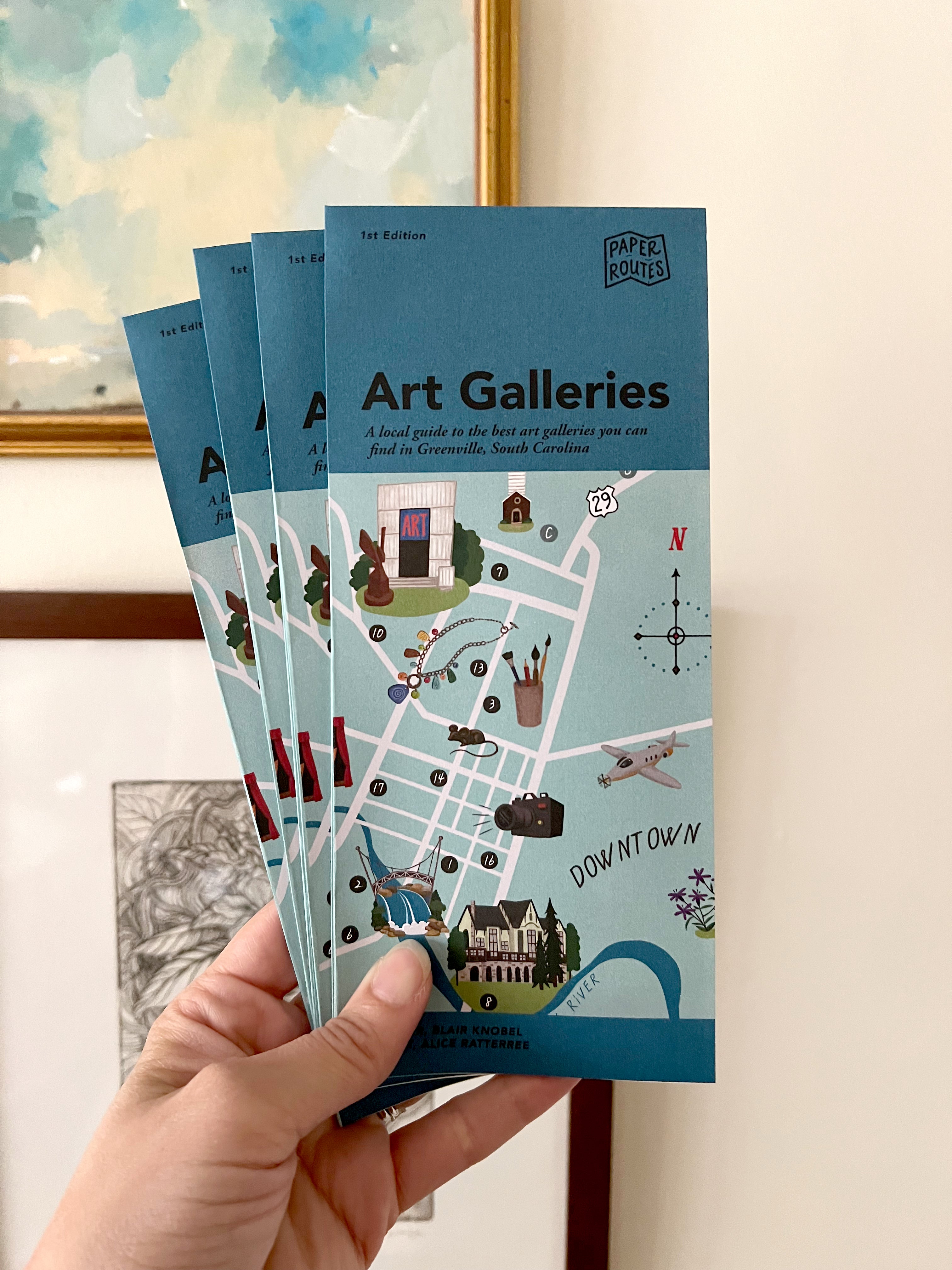 Gallery Map Examples Art Galleries Map | Greenville’s Creative Spaces – Good Printed Things