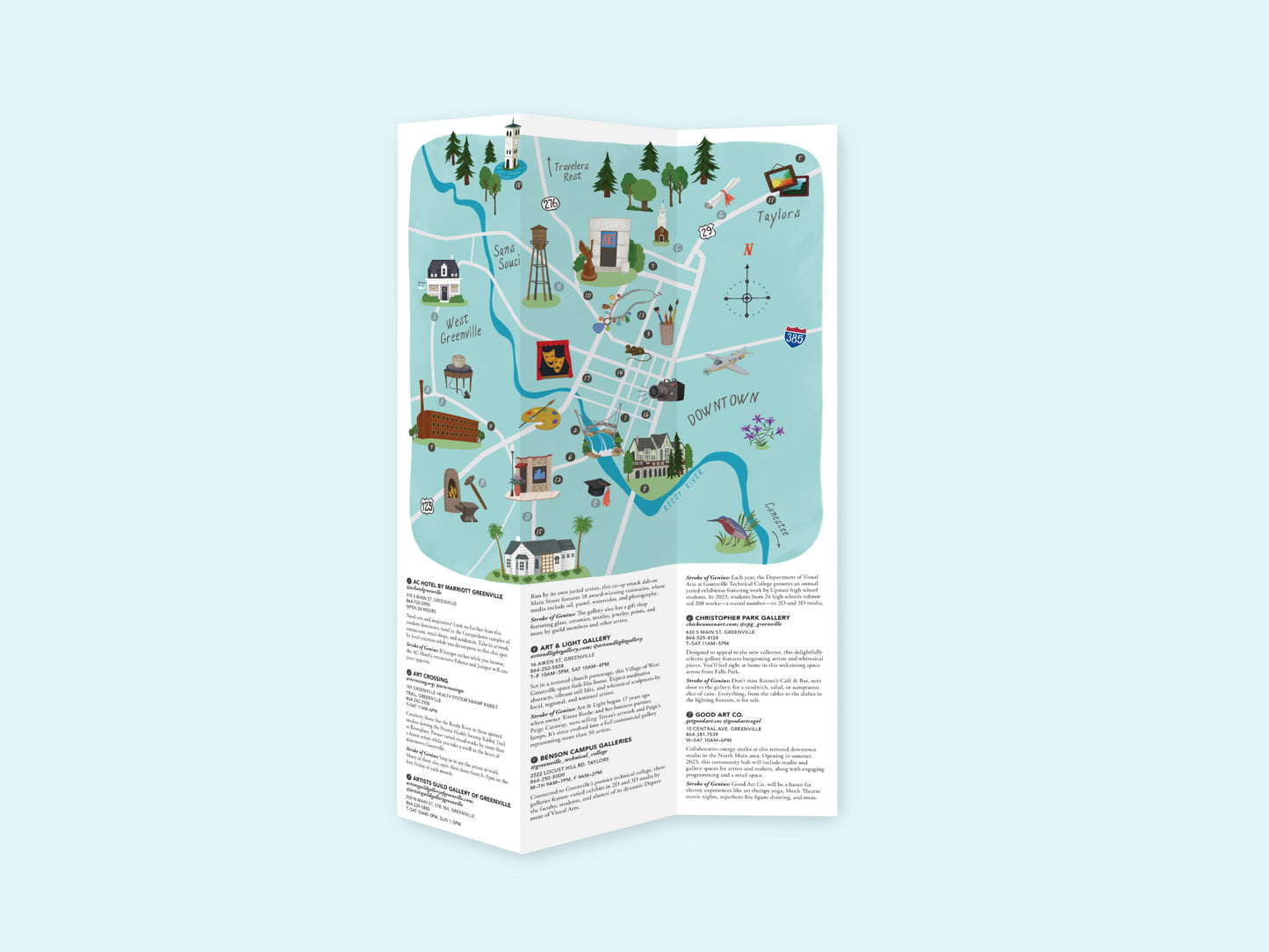 Art Galleries Map